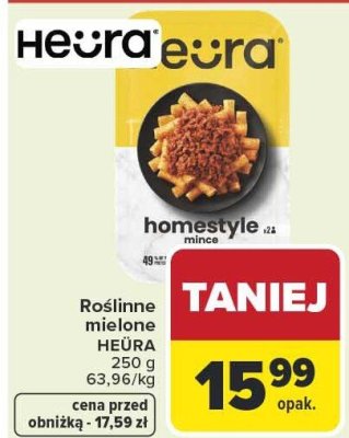 Rośliny mielone HEURA homestyle mince promocja w Carrefour