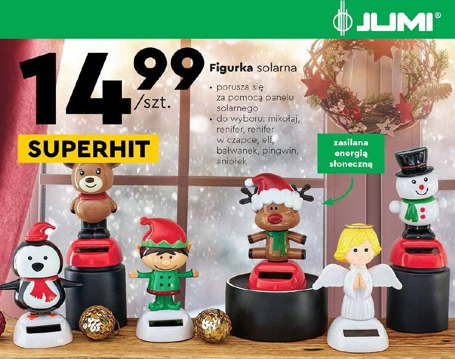 Figurka świąteczna na baterie - elf Jumi promocja