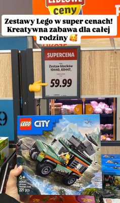 Zestaw klocków Lego City 60447 Off-Road Mountain Truck promocja w Lidl