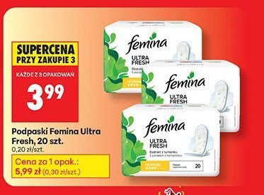 Podpaski Oil Femina Ultra Fresh 20 szt. promocja w Biedronka