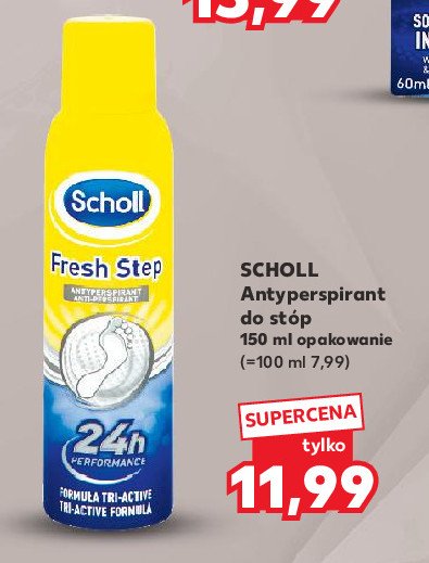 Antyperspirant do st贸p szary Scholl fresh step promocja