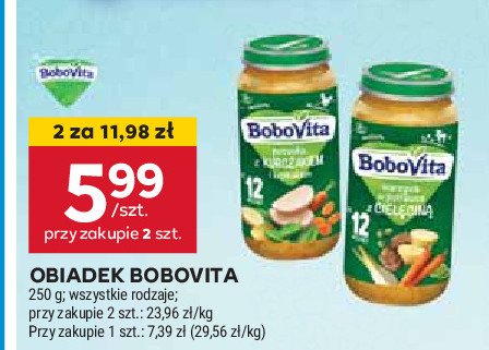 Potrawka z kurczakiem i szpinakiem Bobovita promocja