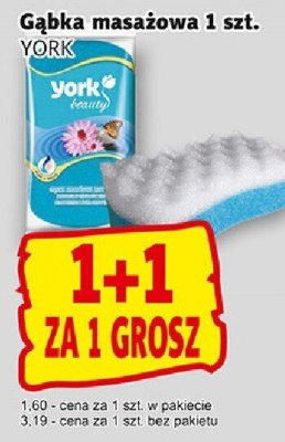 Gąbka masażowa York 1 szt. promocja w Prim Market