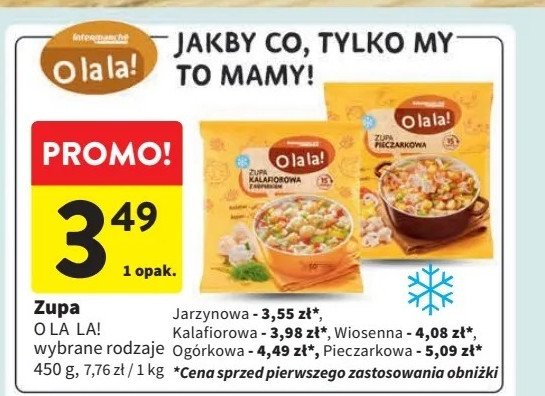 Zupa pieczarkowa O la la! promocja