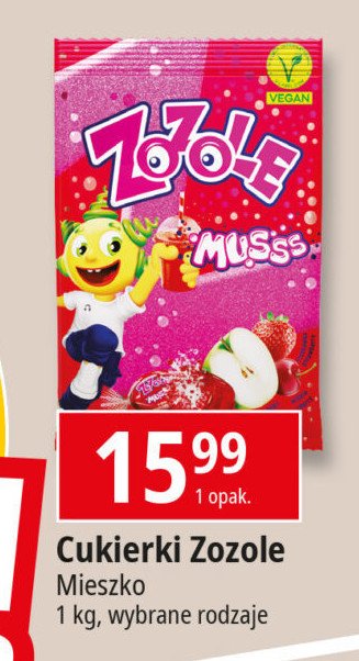 Cukierki jabłko-truskawka Mieszko zozole promocja