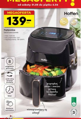 Frytownica beztłuszczowa 1400w Hoffen promocja