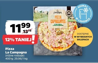 Pizza (różne rodzaje) La Campagna promocja