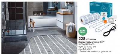 Zestaw maty grzejnej 1m² promocja w Castorama