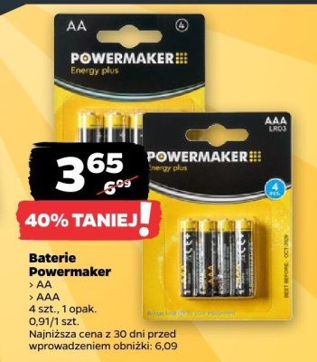 Baterie AA 4 szt. promocja w Netto