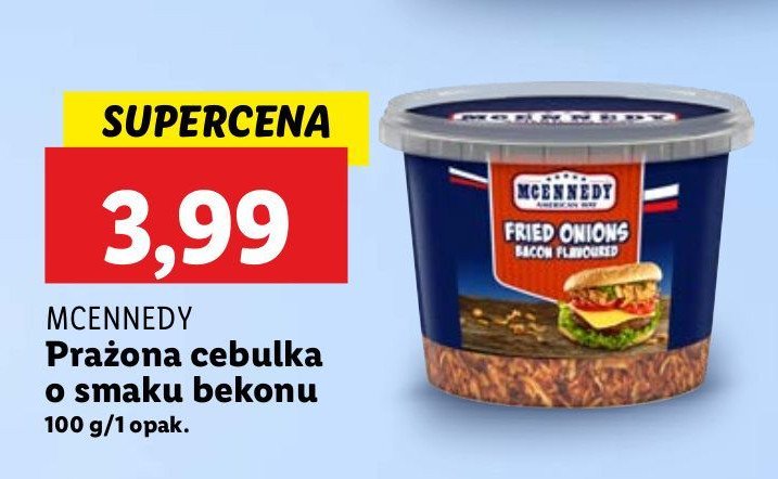 Prażona cebulka o smaku bekonu Mcennedy promocja