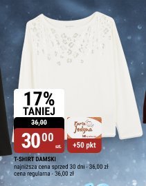 T-shirt damski z ozdobn膮 aplikacj膮 bi1 promocja