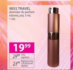 Atomizer na perfumy r贸偶owy Miss travel promocja