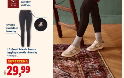 Legginsy damskie z bawełną promocja w Lidl