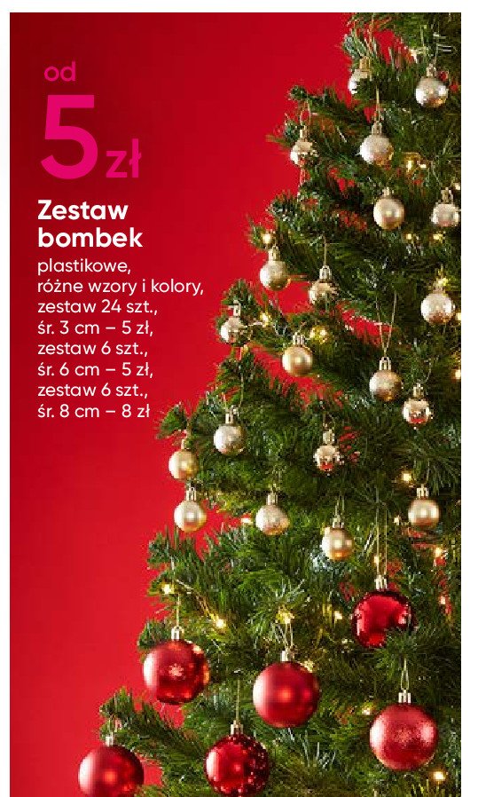 Bombki plastikowe 6 cm promocja