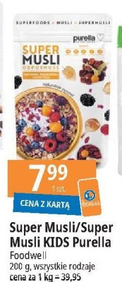 Musli odporno艣膰 Purella super musli Purella food promocja