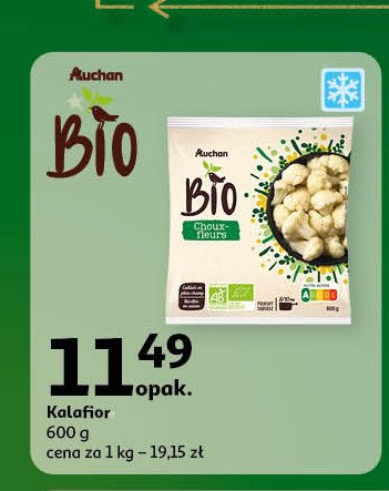 Kalafior Auchan bio promocja w Auchan