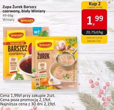 Zupa Żurek Barszcz czerwony, biały Winiary promocja w Market Point