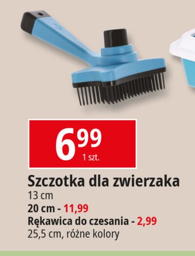 Szczotka dla zwierzaka 13 cm promocja w Leclerc