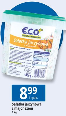 Sałatka jarzynowa z majonezem Eco+ promocja w Leclerc