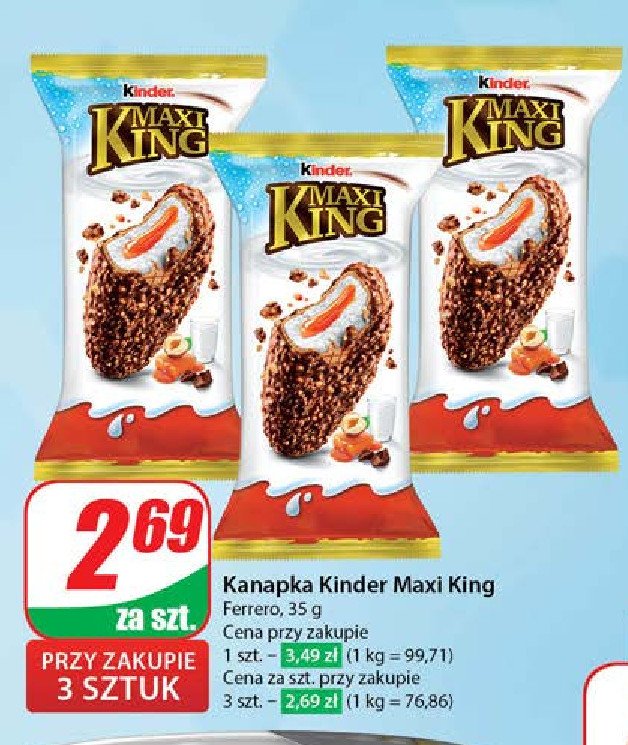 Baton Kinder maxi king promocja