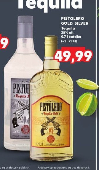 Tequila PISTOLERO SILVER promocja