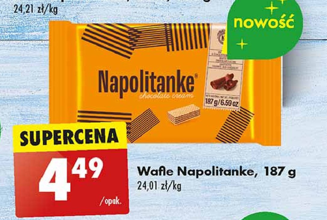 Wafle czekoladowe Napolitanke promocja