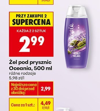 Żel pod prysznic Oceania, 500 ml promocja w Biedronka