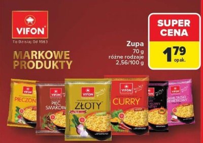 Zupa różne rodzaje 70 g Vifon promocja w Carrefour