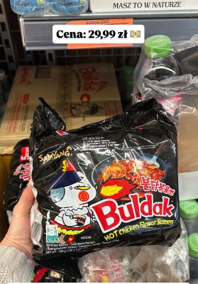 Zupka instant Buldak Hot Chicken 5-pak promocja w Biedronka