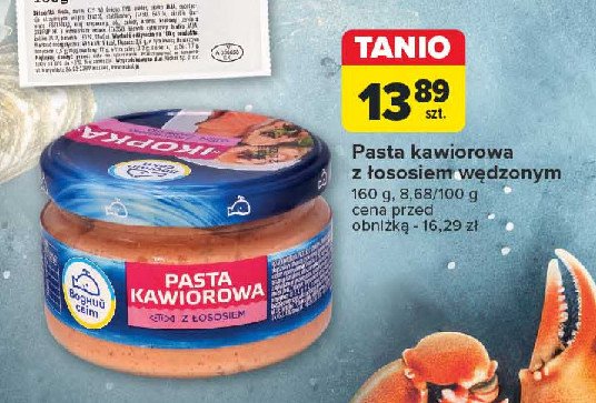 Pasta kawiorowa z łososiem Vodnyj svit promocja w Carrefour