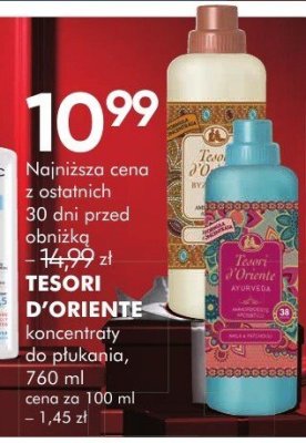 Koncentrat do płukania TESORI D'ORIENTE promocja w Super-Pharm