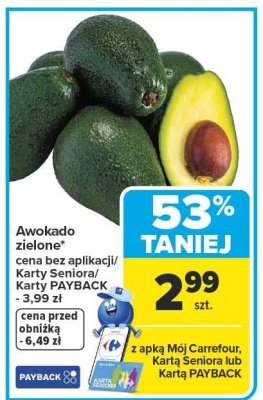 Awokado zielone promocja w Carrefour