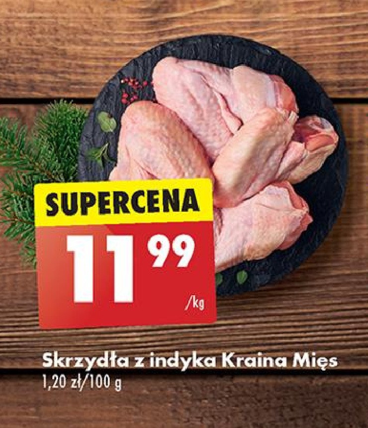 Skrzydełka z indyka Kraina mięs promocja w Biedronka