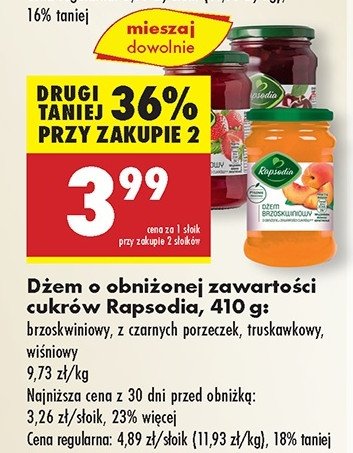 Dżem brzoskwiniowy Rapsodia promocja