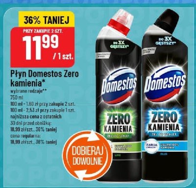 Płyn Domestos Zero Kamienia promocja w POLOmarket