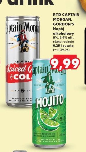 Drink Captain morgan mojito promocja w Kaufland