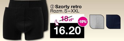 Szorty retro promocja w Woolworth