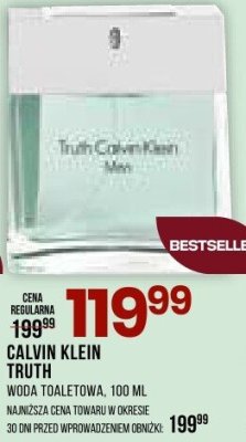 Woda toaletowa Calvin Klein Truth, 100 ml promocja w Drogerie Natura