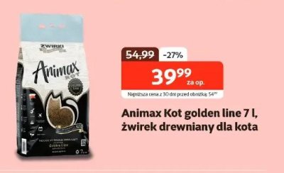 Żwirek drewniany dla kota golden line 7 l  promocja w KAKADU
