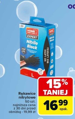 Rękawice nitrylowe 50szt. promocja w Carrefour