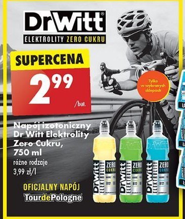 Napój elektrolity zero Dr witt promocja