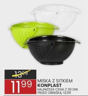 Miska z sitkiem KONPLAST promocja w Wafelek