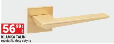 Klamka KLAMKA TALIN rozeta fit, złoty satyna promocja w Merkury Market