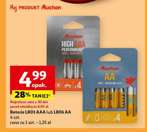 Bateria lr 03 Auchan promocja