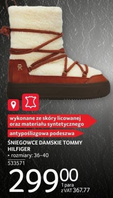 Śniegowce damskie Tommy Hilfiger rozmiary 36-40 promocja w Selgros