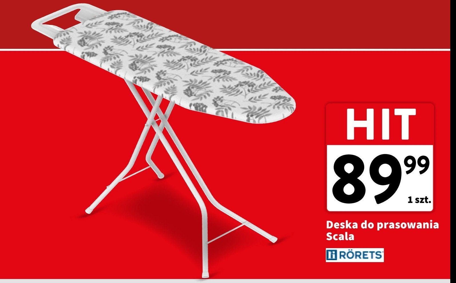 Deska do prasowania scala 32 x 112 cm Rorets promocja w Intermarche