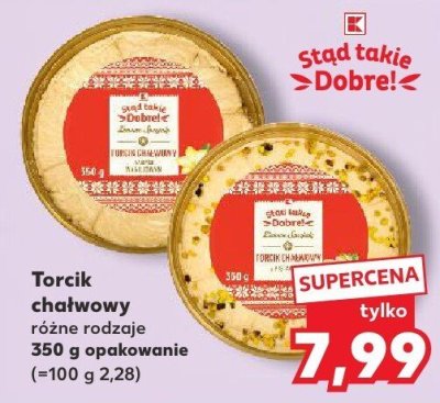 Torcik chałwowy różne rodzaje promocja w Kaufland