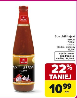 Sos chili tajski Vifon promocja w Carrefour Market