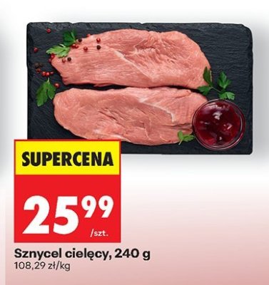 Sznycele cielęce, 240 g promocja w Biedronka