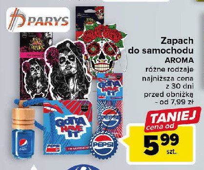 Zawieszka do samochodu pepsi Aroma car promocja